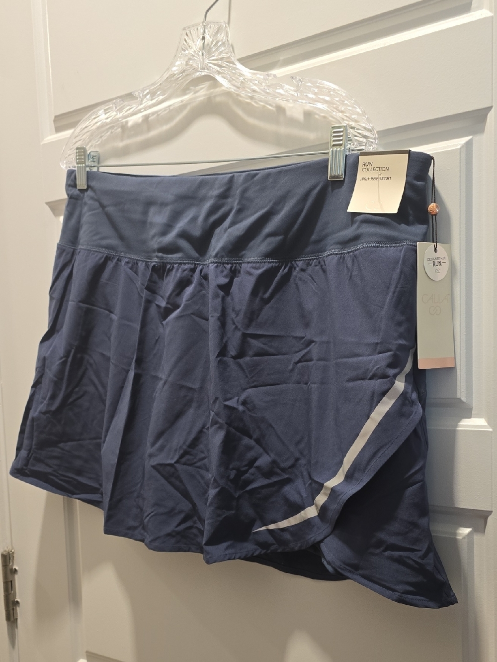 CALIA by Carrie Underwood Navy Blue Athletic Skort with White Accent